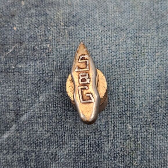 Vintage Sargent & Greenleaf Combo Safe Lock Knob Brass Nugget Logo - Picture 3 of 5